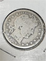 1906 D  Barber quarter.