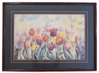 Signed Carolyn Gass Tulip Lithograph Print