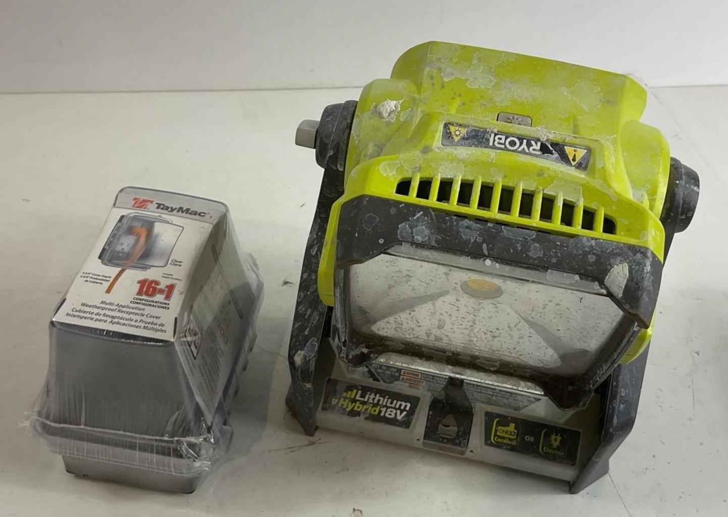 Ryobi Light (no battery) and Electric Box