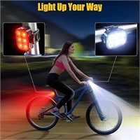 Bicycle Lights LED Bike Lights Front and Back, USB
