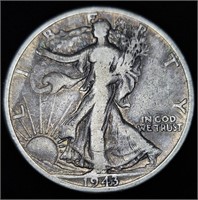 1943-D Walking Liberty Half Dollar - Wild Toning