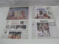 Assorted Vtg Sports News Papers