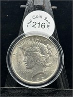 1922 Peace Dollar No Mint Mark UNC
