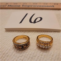 Two Rings stamped 14K