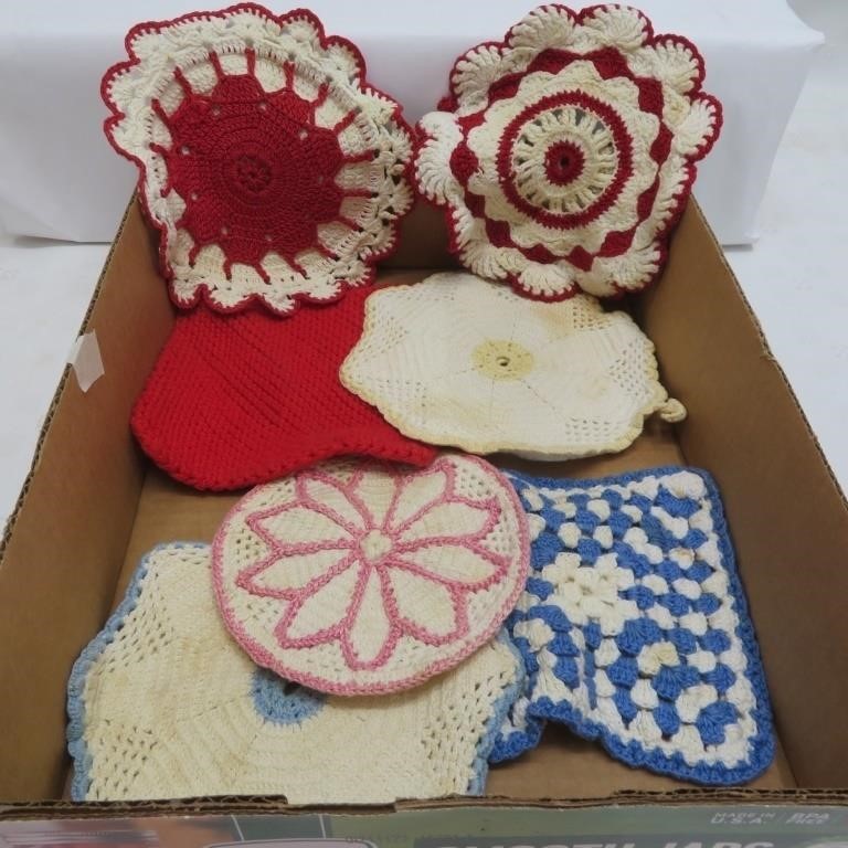 Potholders - Crocheted - Some Discoloration