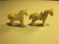 Pair of Onyx Horse Figurines