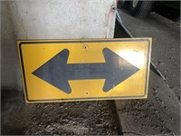 Wooden T intersection sign