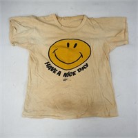 Rare 1971 Have a Nice Day Vintage Smiley T Shirt