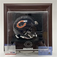 Signed Mitchell Trubisky Chicago Bears Mini Helmet