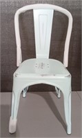 Metal Dining Chair - Pale Blue