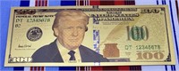 Donald Trump 100 Dollar 24k Gold Foil Bill