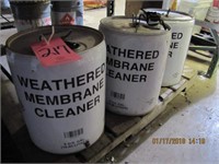 pallet of 5 cans: membrane cleaner & other SEE PIC