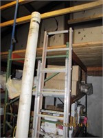 PVC storage tube & aluminum 6' ladder