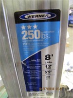 Werner 250lb 8' aluminum step ladder
