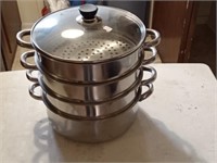 4 stack steamer pan