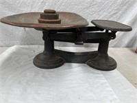 Large vintage scales & weights