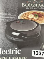 BOHEMIAN ELECTRIC WAFFLE MAKER RETAIL $30