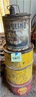 Oil barrel and can