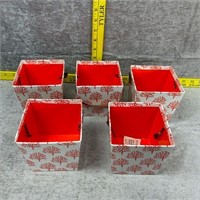 5 Paper Pail Boxes