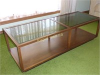 Deilcraft Glass Topped Coffee Table