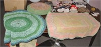 Vintage Assorted Handmade Crochet Blankets & Hats