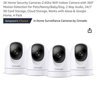 2K Home Security Cameras-2.4Ghz