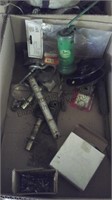 2 box lot, grinder, jack tools ect