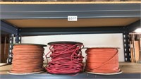 3 Spools of wire ( on shelf)
