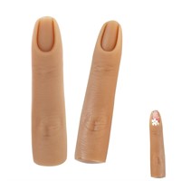 2 Pcs Silicone Training Fingers for Acrylic Nails