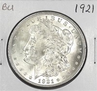 1921 BU USA Morgan Silver Dollar