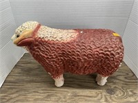 Nebraska art statuary co. bull coin bank