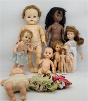 Grouping of Dolls & Doll Parts