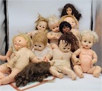 Vintage Dolls & Doll Parts As Is