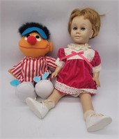 Vintage Talking Doll & Tyco Sleepy Time Ernie