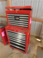 Craftsman toolbox on wheels 18 drawers w/