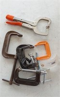 LEVER WRENCH AND C CLAMP LOT