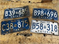 Ontario Licence Plates