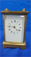 Small Waterbury Brass Carriage Clock ,