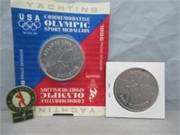 (2) Olympic medals and pin.