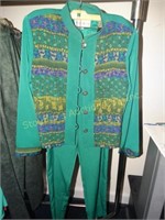 2 pc Nancy Bolen pants & jacket size medium