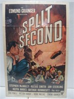 Split Second (1953) RKO Stephan McNally 1sh Poster