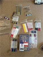 Civil War Playing Cards & Multiple Service Ribbons