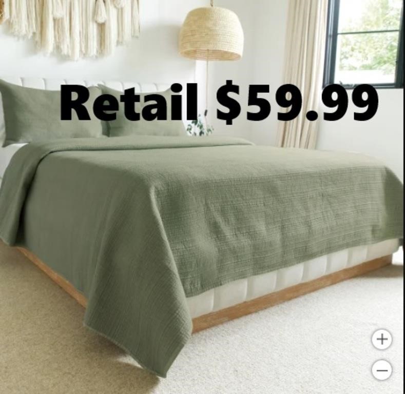 Jennifer Adams 3-piece Stonewashed Quilt Set