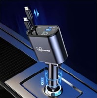 DreamBee Retractable Car Charger,66W 4 in 1 Super