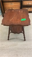 Antique Oak Parlor Table 24" x 24” x 28”