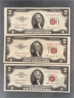 3x The Bid - High Grade $2 Red Seal Notes
