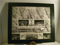 VJ DAY FRAMED PICTURE