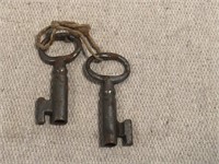 Pair of vintage keys