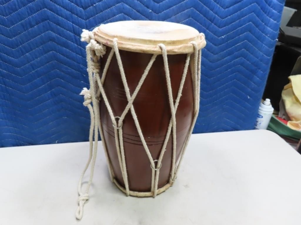16"x8" Tribal Type Carry Wooden 2side Drum