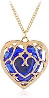Heart 21.00ct Sapphire Container Necklace